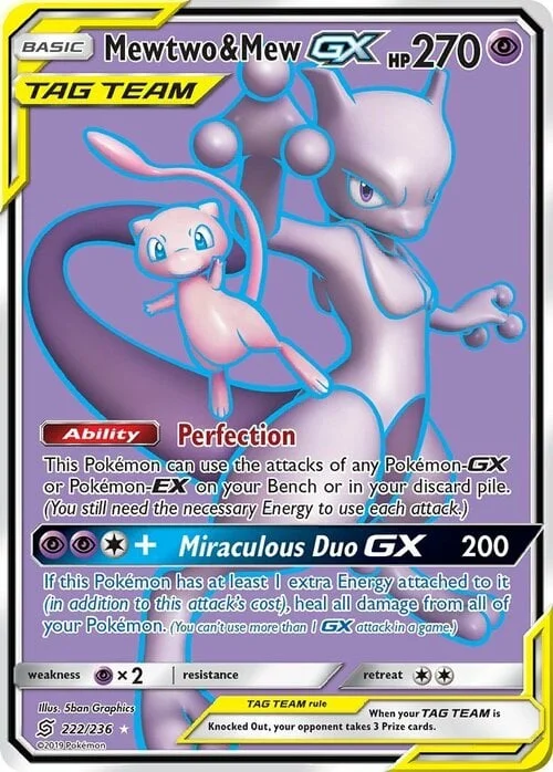 Mewtwo & Mew GX — Unified Minds
