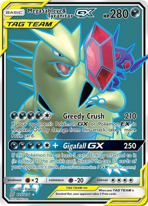 Mega Sableye & Tyranitar GX — Unified Minds