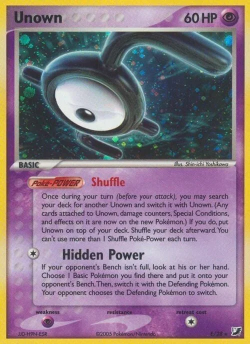 Unown [E] — Unown sub-set Unseen Forces
