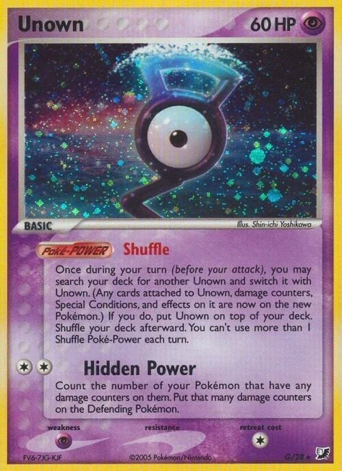 Unown [G] — Unown sub-set Unseen Forces