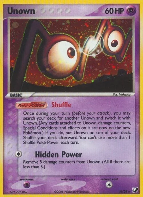 Unown [N] — Unown sub-set Unseen Forces