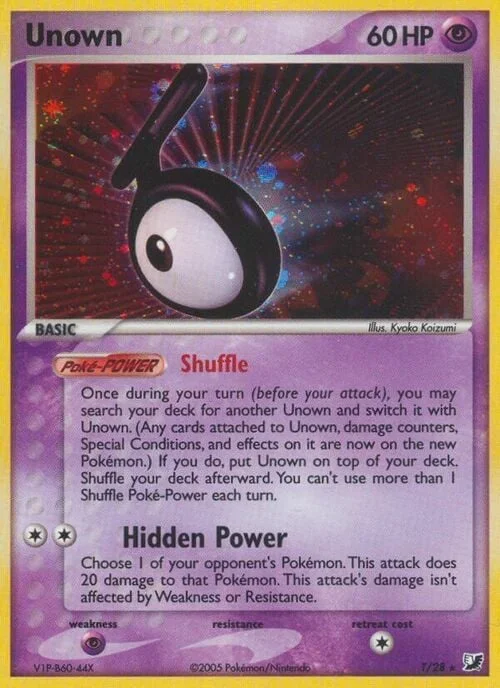 Unown [T] — Unown sub-set Unseen Forces