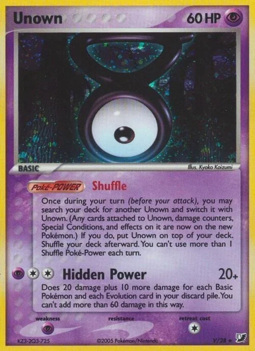 Unown [V] — Unown sub-set Unseen Forces