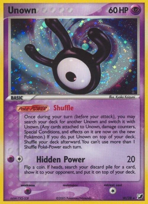 Unown [W] — Unown sub-set Unseen Forces