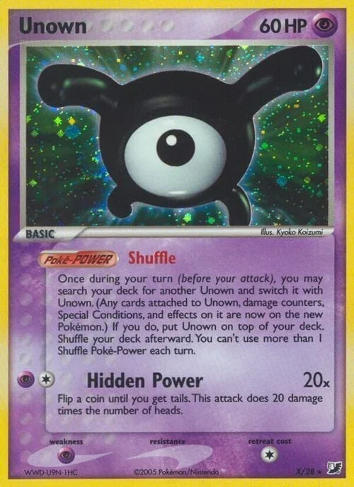 Unown [X] — Unown sub-set Unseen Forces