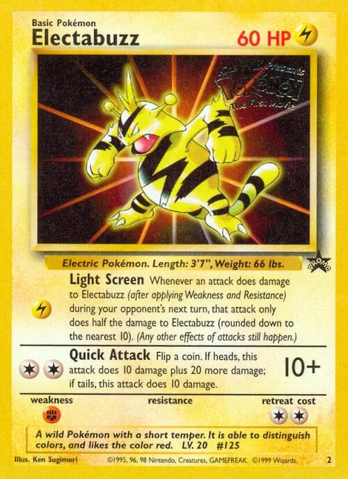 Electabuzz — Wizards Black Star Promos