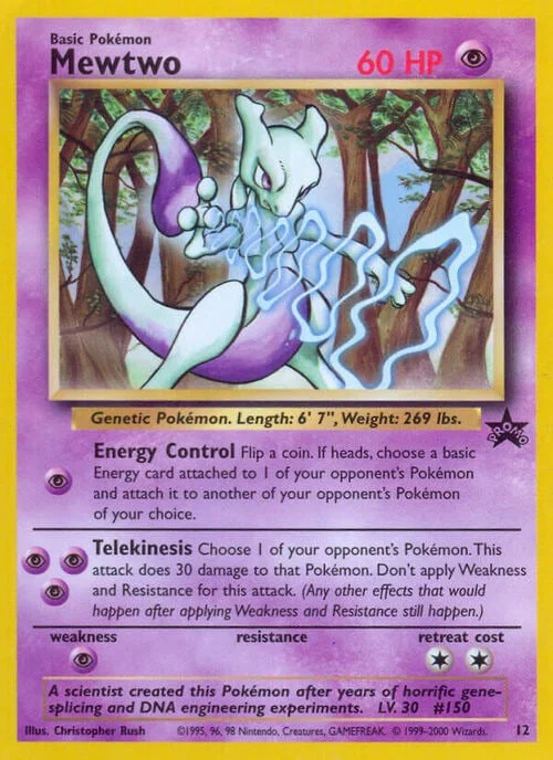 Mewtwo Lv.30 — Wizards Black Star Promos