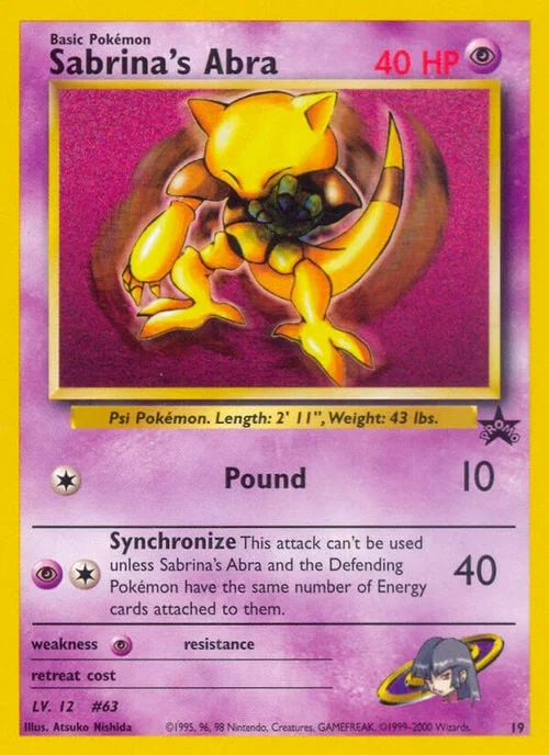 Sabrina's Abra — Wizards Black Star Promos