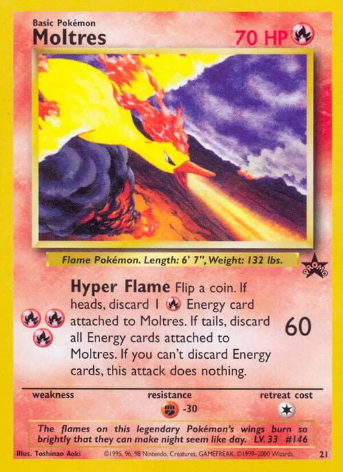 Moltres Lv.33 — Wizards Black Star Promos