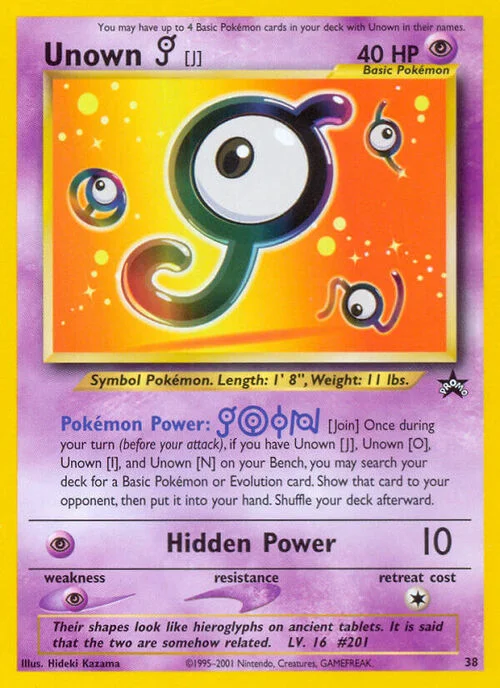 Unown [J] — Wizards Black Star Promos