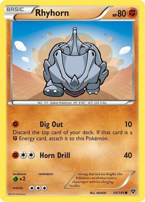 Rhyhorn — XY