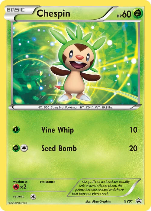 Chespin — XY Black Star Promos