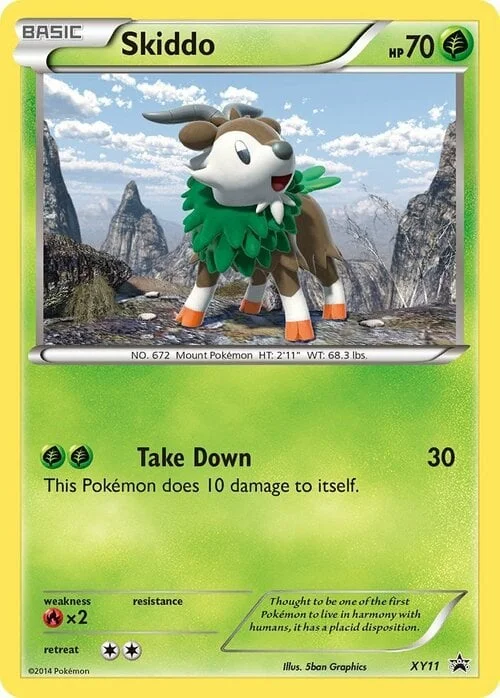 Skiddo — XY Black Star Promos
