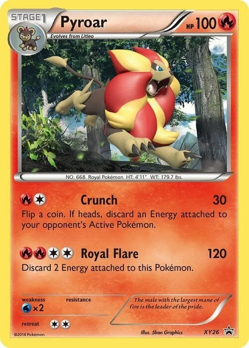 Pyroar — XY Black Star Promos