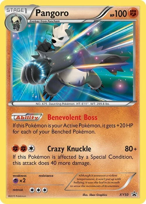Pangoro — XY Black Star Promos