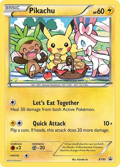 Pikachu — XY Black Star Promos