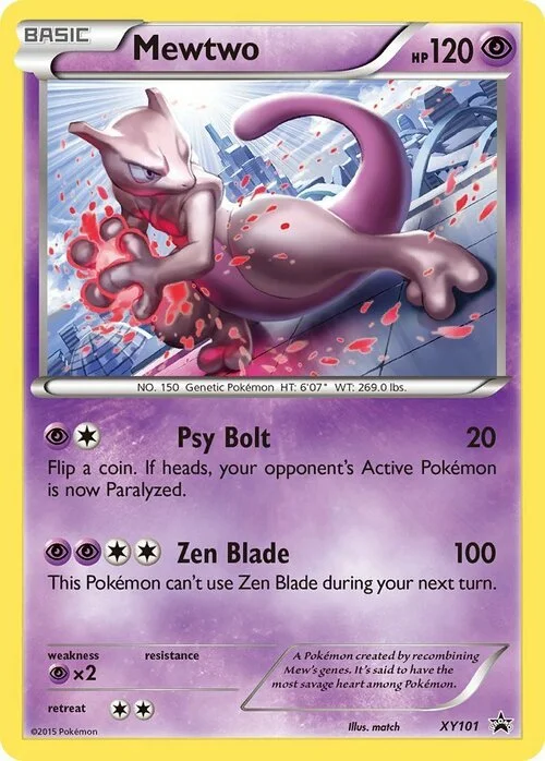Mewtwo — XY Black Star Promos