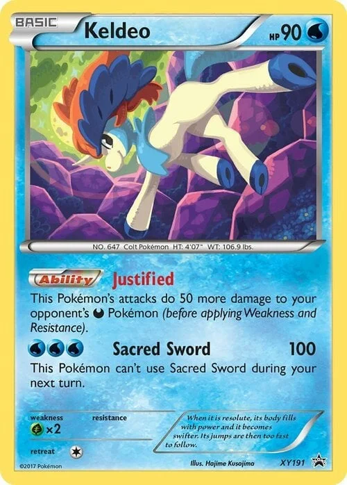Keldeo — XY Black Star Promos
