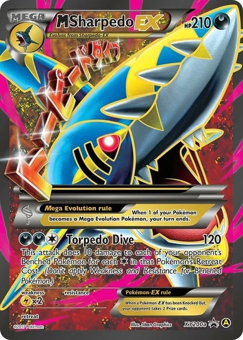 M Sharpedo ex — XY Black Star Promos