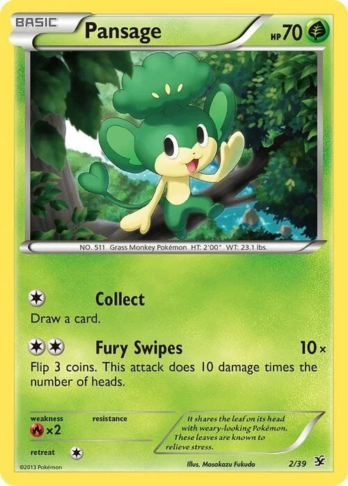 Pansage — XY Kalos Starter Set