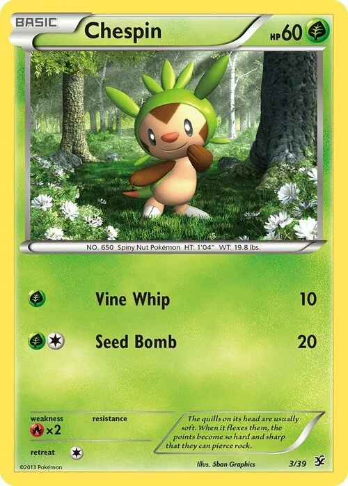 Chespin — XY Kalos Starter Set
