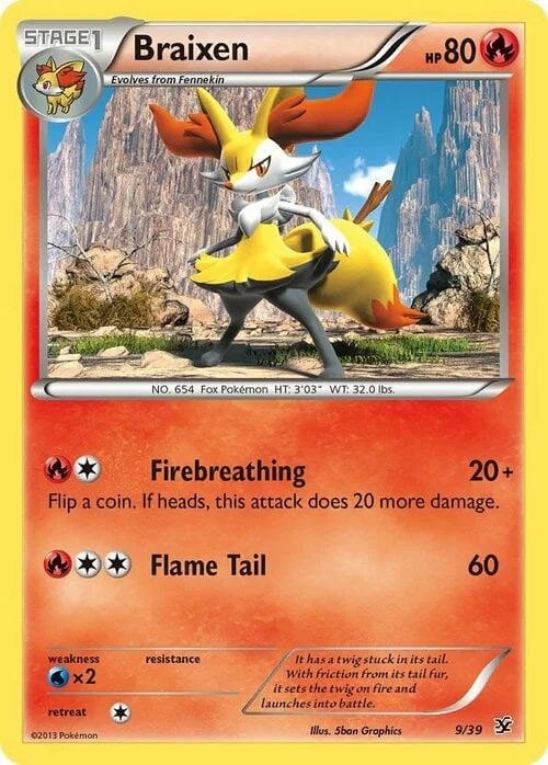 Braixen — XY Kalos Starter Set