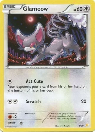 Glameow — XY Trainer Kit: Pikachu Libre & Suicune (Pikachu Libre)