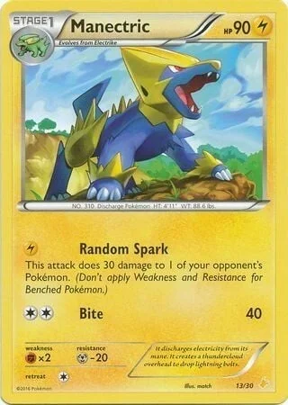Manectric — XY Trainer Kit: Pikachu Libre & Suicune (Pikachu Libre)