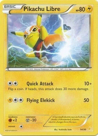 Pikachu Libre — XY Trainer Kit: Pikachu Libre & Suicune (Pikachu Libre)