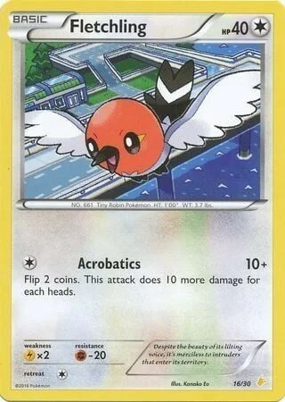 Fletchling — XY Trainer Kit: Pikachu Libre & Suicune (Pikachu Libre)