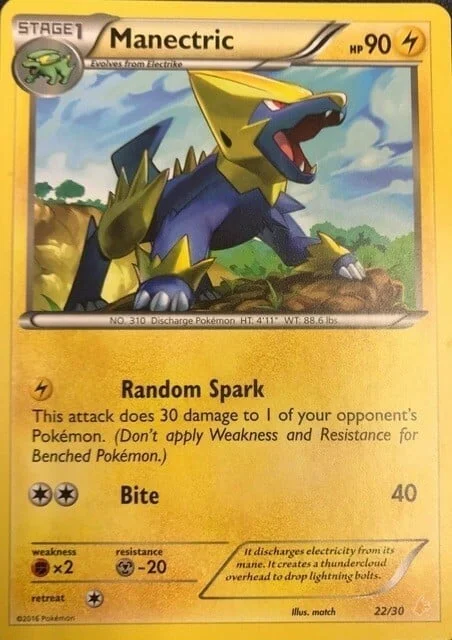Manectric — XY Trainer Kit: Pikachu Libre & Suicune (Pikachu Libre)