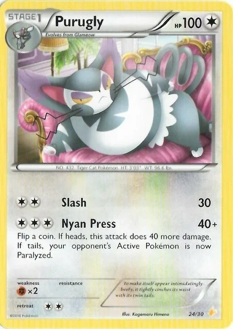 Purugly — XY Trainer Kit: Pikachu Libre & Suicune (Pikachu Libre)