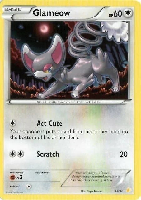 Glameow — XY Trainer Kit: Pikachu Libre & Suicune (Pikachu Libre)