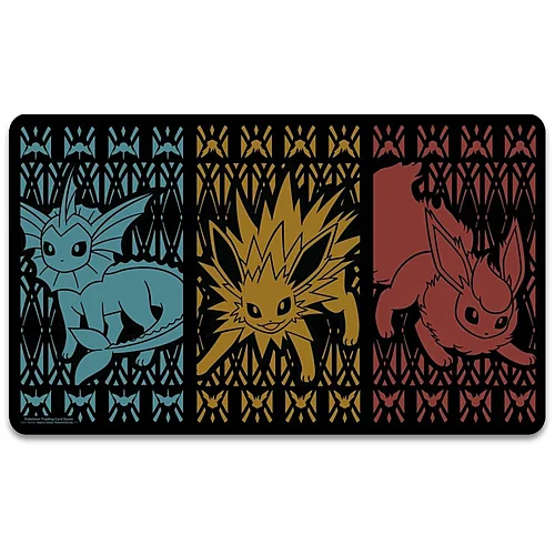 Vaporeon, Jolteon & Flareon Triple Threat Playmat — Pokémon Products
