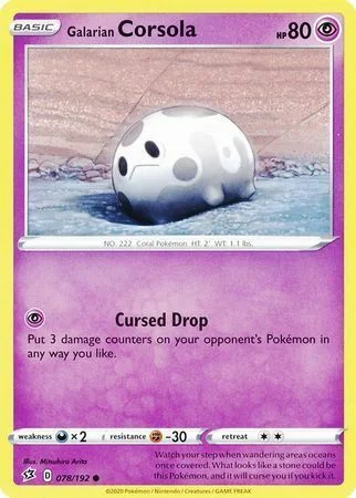 Galarian Corsola — Rebel Clash