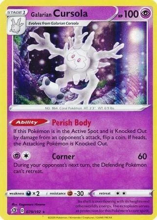 Galarian Cursola — Rebel Clash