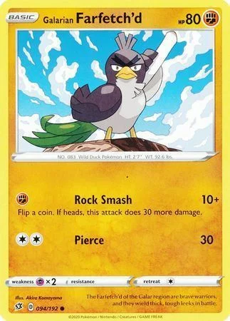 Galarian Farfetch'd — Rebel Clash