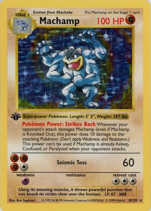 Machamp — Base Set Shadowless