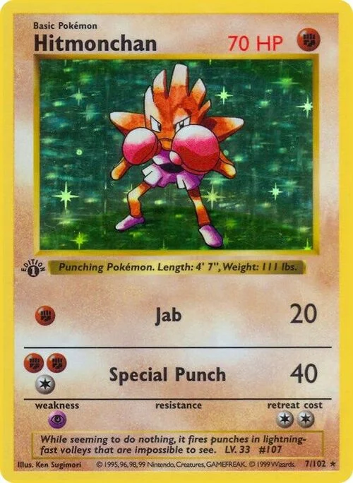 Hitmonchan — Base Set Shadowless
