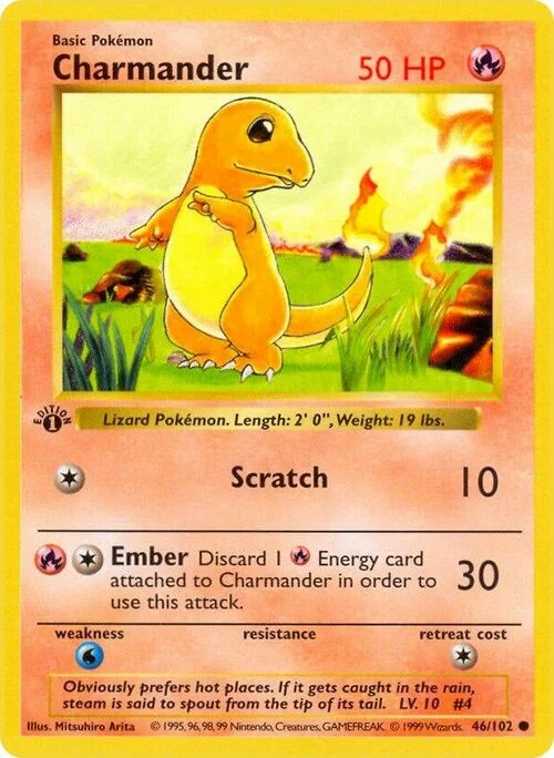 Charmander — Base Set Shadowless