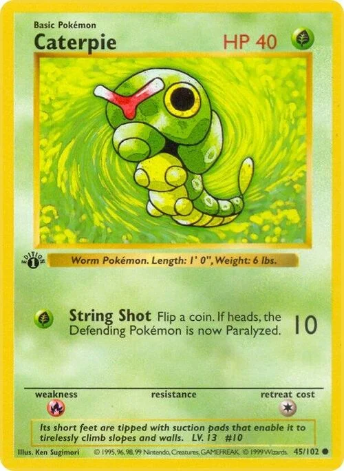 Caterpie — Base Set Shadowless