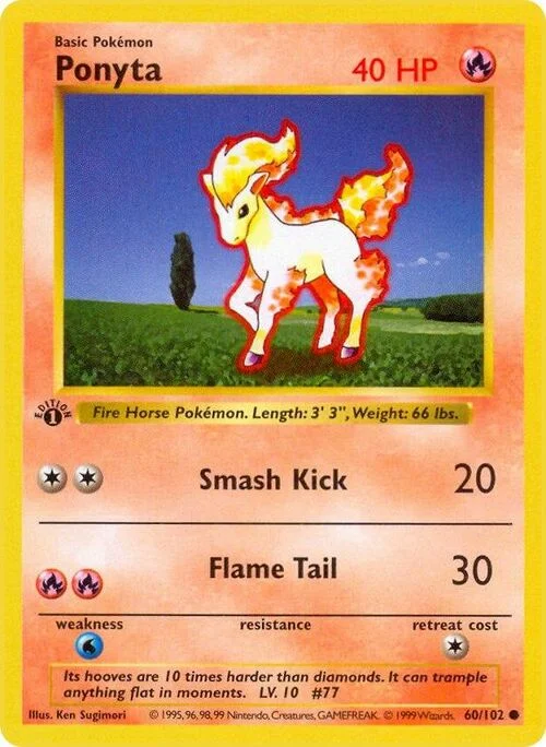 Ponyta — Base Set Shadowless