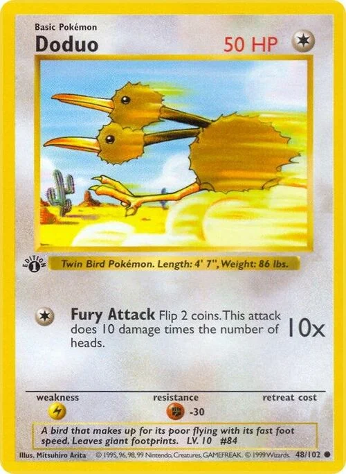 Doduo — Base Set Shadowless