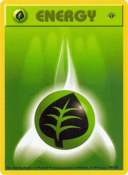 Grass Energy — Base Set Shadowless