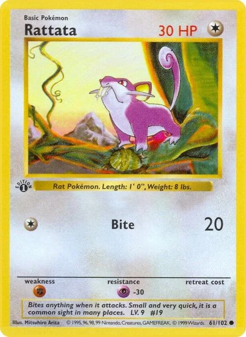 Rattata — Base Set Shadowless