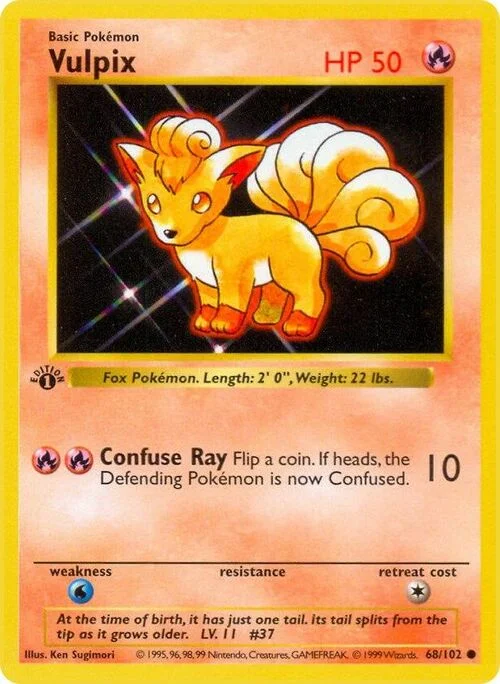 Vulpix — Base Set Shadowless