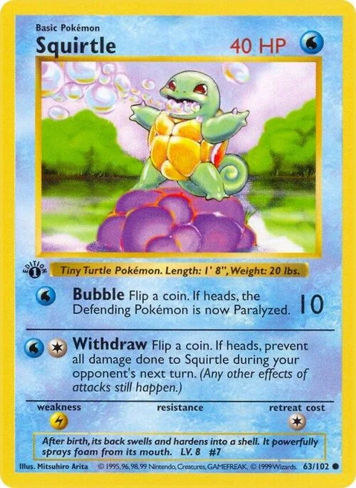 Squirtle — Base Set Shadowless