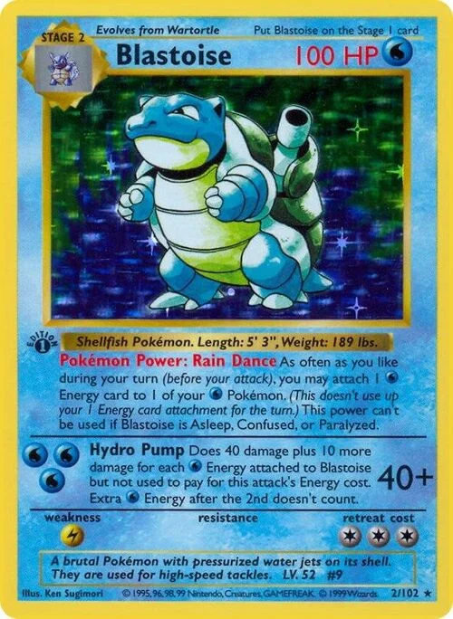 Blastoise — Base Set Shadowless