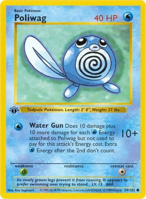 Poliwag — Base Set Shadowless