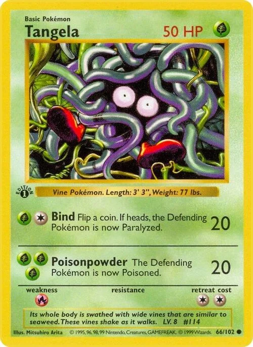 Tangela — Base Set Shadowless
